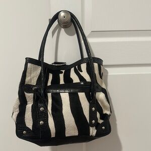 Black and White Zebra Print Tote Bag